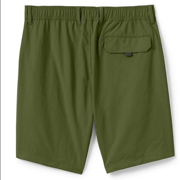 Men Lands’ End Black Outrigger Quick Dry Short LG - Picture 12 of 16